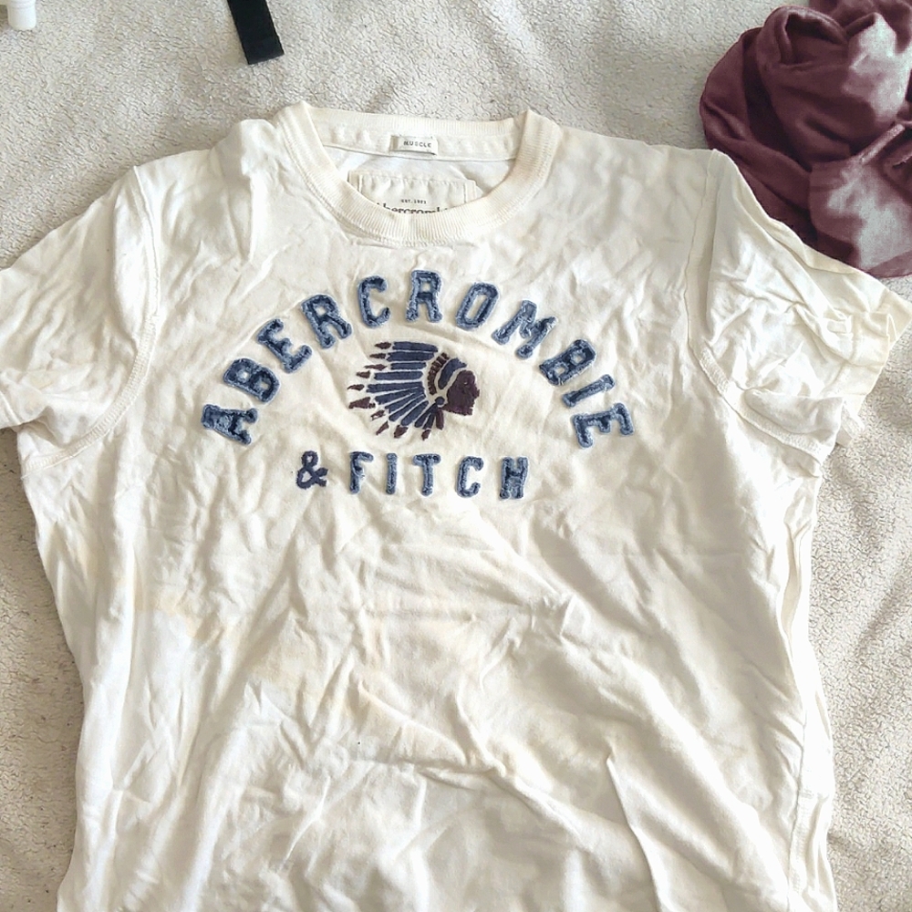 Abercrombie & Fitch white shirt size L